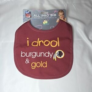 Washington Redskins NFL Baby Bib All Pro Style I Drool Design [NEW]